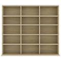 vidaXL Skrinka na CD, dub sonoma 100x23x89,5 cm, kompozitné drevo