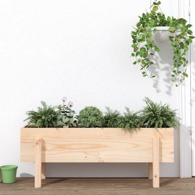 vidaXL Vyvýšený záhradný záhon 101x30x38 cm, borovicový masív