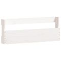 vidaXL Nástenné stojany na topánky 2 ks biele 59x9x23 cm borovica