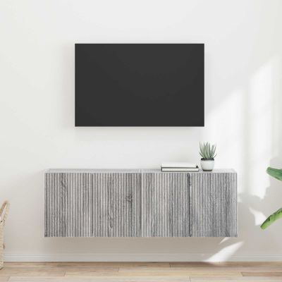 vidaXL TV nástenná skriňa Nástenný 2 pcs Sivý Sonoma 59,5 x 31 x 40 cm