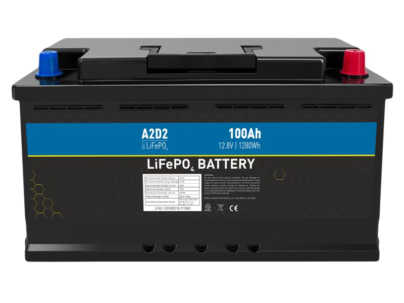 A2D2 batéria LiFePO4 12,8V 100Ah F15 Car Battery Case (Gotion cells)