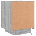 vidaXL Nočné stolíky s LED svetlami 2 ks sivá sonoma kompozitné drevo