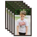 vidaXL Fotorámiky na stôl, koláž 5 ks, čierne 10x15 cm, MDF