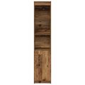 vidaXL Highboard Old Wood 37,5x35x180 cm Engineered Wood