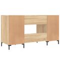 vidaXL Stôl dub somoma 140x50x75 cm kompozitné drevo