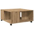 vidaXL Konferenčný stolík, dub artisan 80x80x40 cm, kompozitné drevo