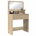 vidaXL Toaletné stolíky do spálne Sonoma dub 80 x 39,6 x 135 cm