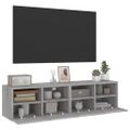 vidaXL TV nástenné skrinky 2ks sivé sonoma 60x30x30cm kompozitné drevo