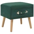 vidaXL Nočné stolíky 2 ks zelené 40x35x40 cm zamatové