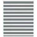vidaXL Zebra roleta tmavošedá 125x150 cm šírka látky 120,9cm polyester