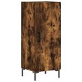 vidaXL Vysoká skrinka dymový dub 34,5x34x180 cm spracované drevo