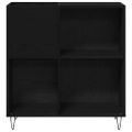 vidaXL Skrinka na gramofónové platne Čierny dub 85 x 38 x 89 cm