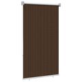 vidaXL Vonkajšia roleta s blokovaním UV žiarenia 90% Hnedá 60 x 140 cm