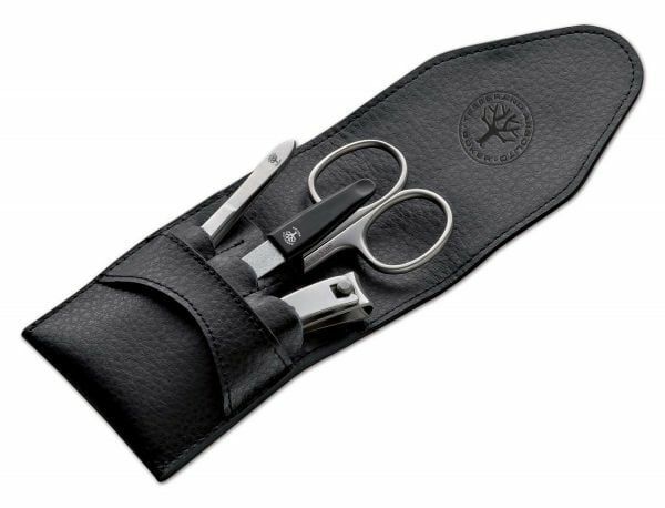 Böker Arbolito 04BO506 Manicure Set Basic L 4-dielna súprava na manikúru, kožené puzdro