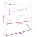 vidaXL Čelo postele 96x4x100 cm masívna borovica