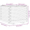 vidaXL Záhradný kvetináč 60x60x49,5 cm impregnovaná borovica