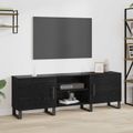 vidaXL TV skrinka 150 x 30 x 50 cm Čierny dub Kompozitné drevo