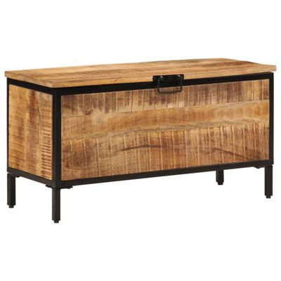 vidaXL Úložný box 82x30x43 cm masívny surový mangovník