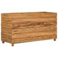 vidaXL Vyvýšený záhon 100x40x55 cm, recyklované tíkové drevo a oceľ