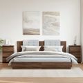 vidaXL Nočné stolíky 2 ks hnedý dub 40x35x62,5 cm spracované drevo