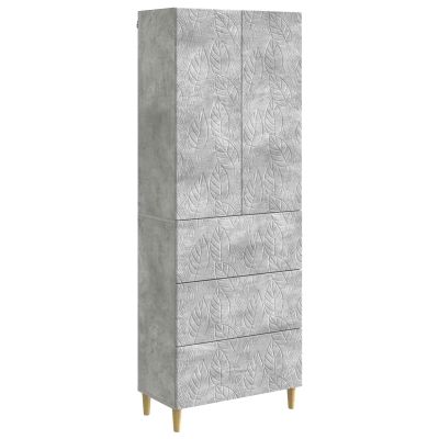 vidaXL Sada skríň 2 pcs Betónovo sivá 66 x 34,5 x 90 cm
