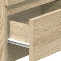 vidaXL Nočné stolíky 2 ks s 2 zásuvkami dub sonoma 40x33x60 cm