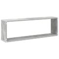 vidaXL Nástenné police 2ks betónovo sivé 80x15x26,5cm kompozitné drevo