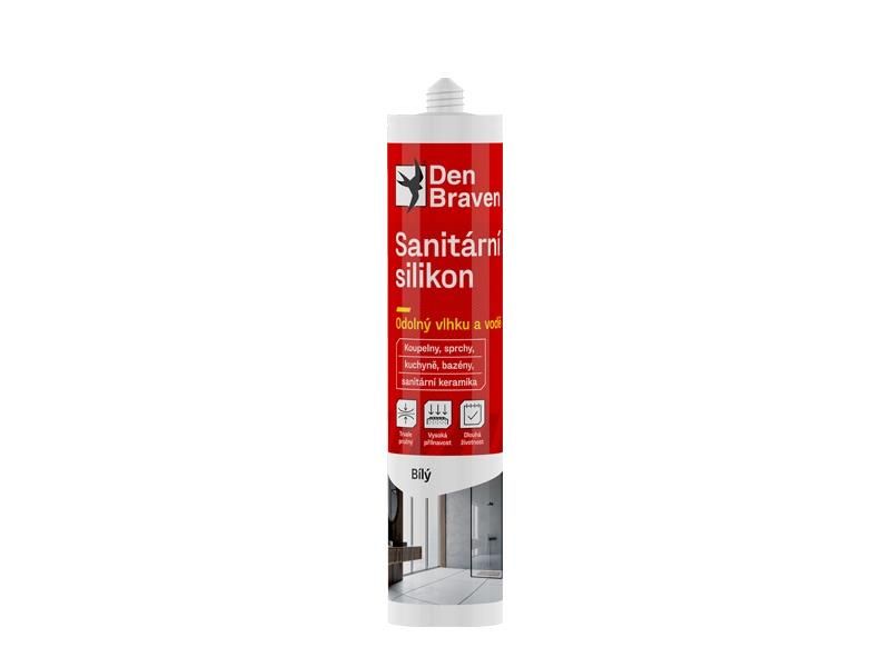 Silikón sanitárny DEN BRAVEN biely 280ml