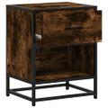 vidaXL Nočné stolíky 2 ks dymový dub 40x31x50 cm kompozitné drevo
