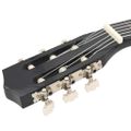 vidaXL Klasická gitara pre začiatočníkov a deti čierna 1/2 34"