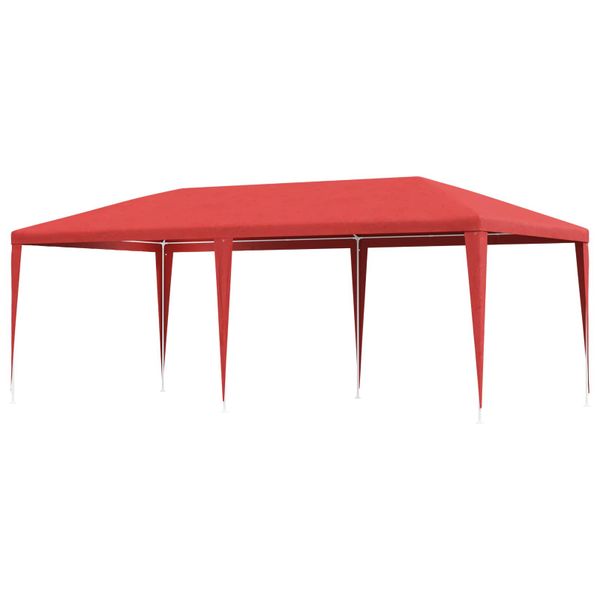 vidaXL Párty stan Červená 600 x 300 x 255 cm PE a oceľ