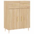 vidaXL Vysoká skrinka dub sonoma 69,5x34x180 cm spracované drevo