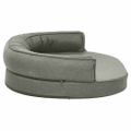 vidaXL Ergonomický matrac pre psa 75x53 cm ľanový vzhľad šedý