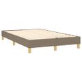 vidaXL Boxspring posteľ s matracom sivohnedý 120x200 cm látka