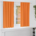 vidaXL Záclony na zatemnenie s krúžkami 2 ks Oranžová 175 x 140 cm
