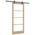 vidaXL Posuvné dvere ORKDAL 93 x 211 cm Prírodná a čierna