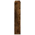 vidaXL Obloženie krbu dymový dub 100x20x100 cm kompozitné drevo