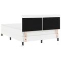 vidaXL Posteľ s pružinovým rámom Biela 160 x 200 cm Umelá koža