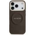 Puzdro Guess pre iPhone 17 Pro HC MAGSAFE PU S/ PEONIA HOT STAMP hnedé