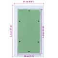 vidaXL Access Panel Zelená a strieborná 25 x 45 cm