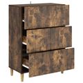 vidaXL Zásuvkový kabinet 66 x 34,5 x 90 cm Kompozitné drevo Dymový dub