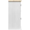 vidaXL Závesná skrinka CORONA Biela 70 x 33 x 71,5 cm Borovicový masív