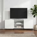 vidaXL TV skrinka Biela 150 x 31 x 52 cm Kompozitné drevo