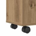 vidXL Úzka kúpeľňová skrinka s kolieskami dub artisan kompozitné drevo