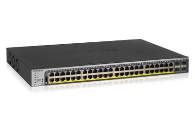 NETGEAR 48xGB PoE+ Smart Pro Switch, 4 SFP, GS752TPP