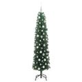 vidaXL Umelý vianočný stromček Zelená 180 cm PVC, oceľ a plast