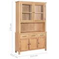 vidaXL Sada príborníka a kredenca z dubového dreva 112x33,5x175 cm