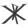 vidaXL Noha jedálenského stola v tvare pavúka, antracitová 120x68x(72-73) cm, oceľ