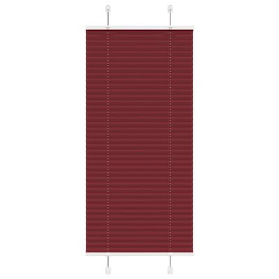 vidaXL Plisovaná roleta bordová červená 65x150 cm šírka látky 64,4 cm polyester