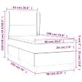 vidaXL Boxspring posteľ s matracom biela 90x190 cm umelá koža